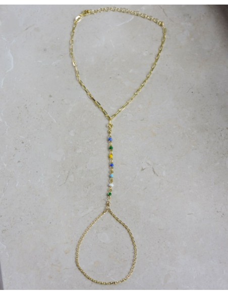 Einfache Fußkette aus Vergoldetem 925er Sterlingsilber 