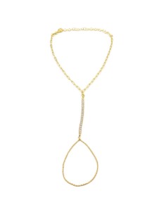 Gold Plated 925 Sterling Silver Tennis Anklet Chain with...