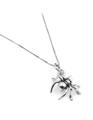 925 Sterling Silver Tarantula Necklace