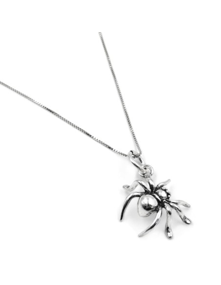 925 Sterling Silver Tarantula Necklace