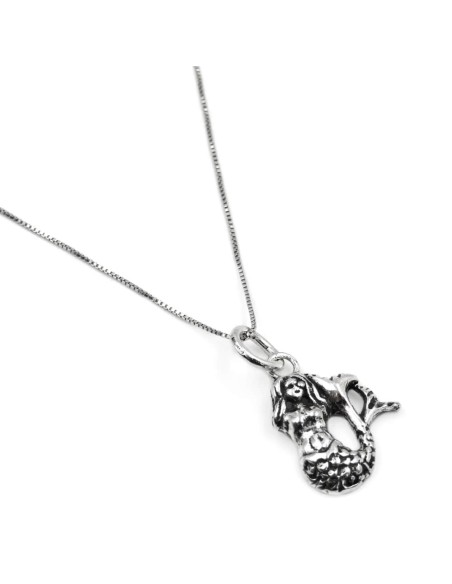 Collana con Sirena Partenope in Argento 925