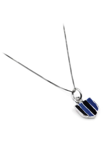 Collana Scudetto in Argento Smaltato