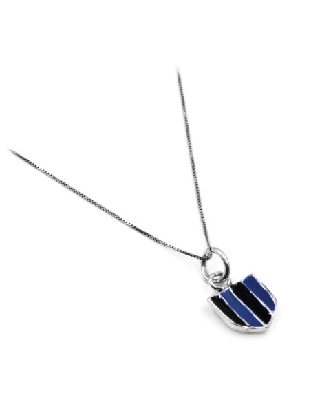 925er Sterlingsilber Halskette mit Scudetto-Anhänger