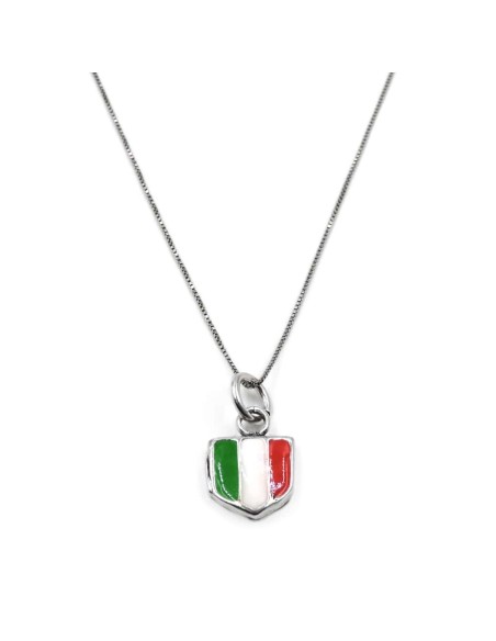 925er Sterlingsilber Halskette mit Scudetto-Anhänger