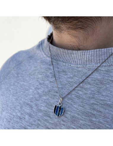 Collana Scudetto in Argento Smaltato
