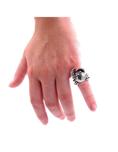 925er Sterlingsilber Krabbenring 