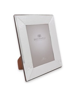 Cornice Argento 925 Martellata con Angoli 45 Gradi 13x18 