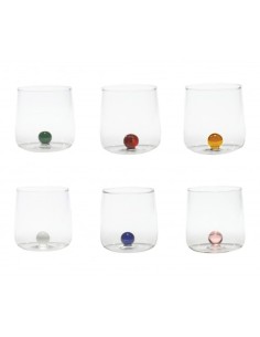 Zafferano Bilia Set 6 Trinkgläser aus Borosilikatglas...