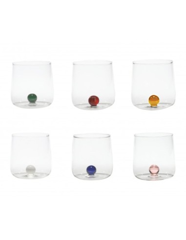 Zafferano Bilia Mix Set 6 Tumbler Glasses In...