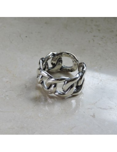 Größes Panzerkettenring aus 925er Sterlingsilber