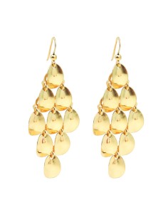 Gold Plated 925 Sterling Silver Chandelier Earrings 