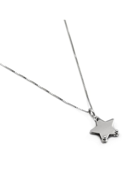 Halskette mit Sternanhänger aus 925er Sterlingsilber