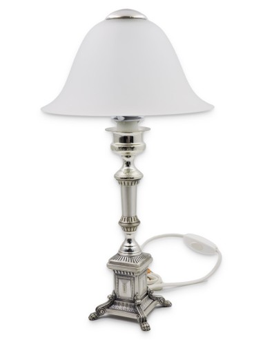 925er Sterlingsilber Tischlampe Barockstil