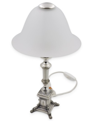 925er Sterlingsilber Tischlampe Barockstil