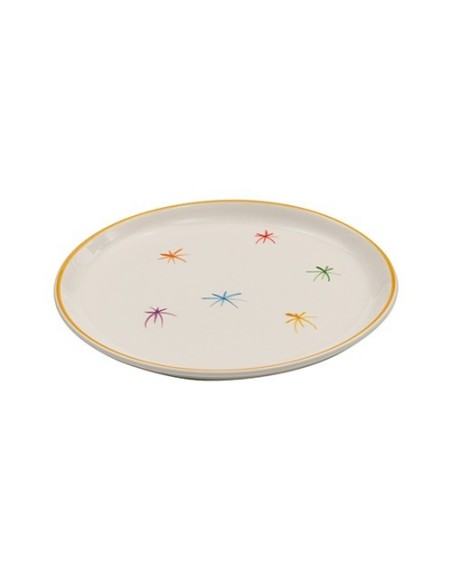 Piatto Piano Asterisco Zafferano Set 6 Pezzi