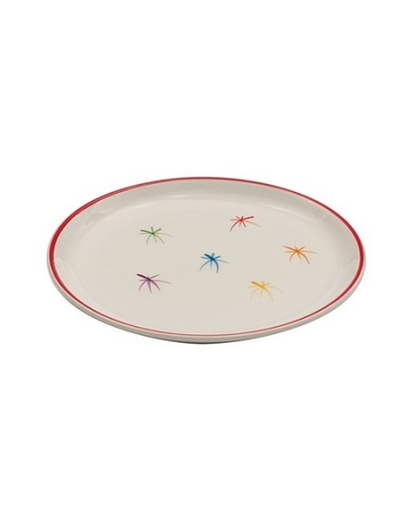 Piatto Piano Asterisco Zafferano Set 6 Pezzi