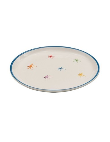 Piatto Piano Asterisco Zafferano Set 6 Pezzi