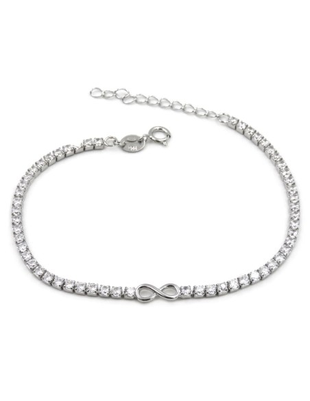 Unendlich Tennisarmband aus 925er Sterlingsilber 