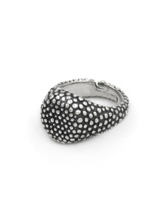 Anello Da Mignolo Tondo in Argento Sterling 925 Brunito...