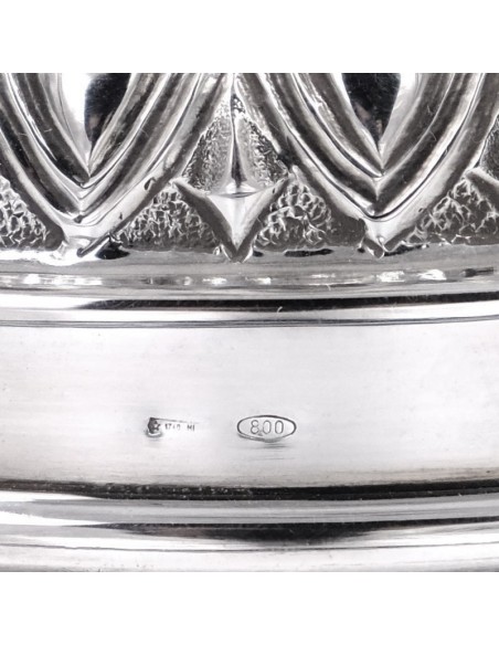 Dreiflammiger Barock-Kandelaber aus 800er Silber