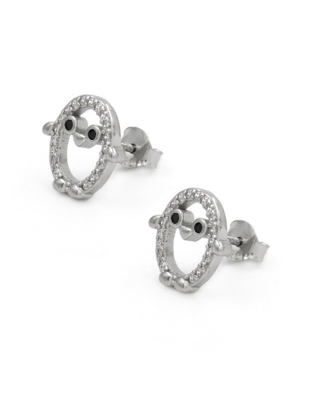 Pinguin-Ohrringe aus 925er Sterlingsilber