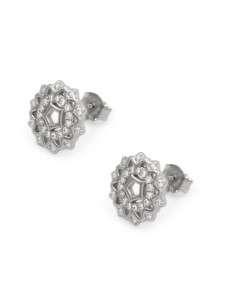 Runde Durchbrochene Ohrringe aus 925er Sterlingsilber