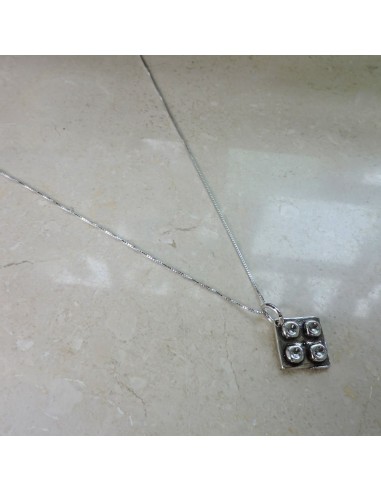 Sterlingsilber Kinderbauziegel Halskette