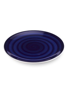 Flacher Teller mit Blauem Meeresdekor 6 Teiliges Set 2