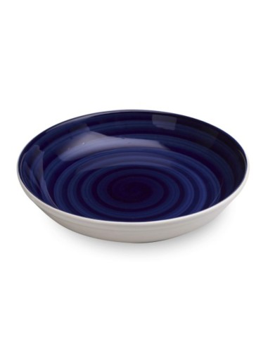 Rice Serving Dish Blue Sea Pattern Mannaggia Li...