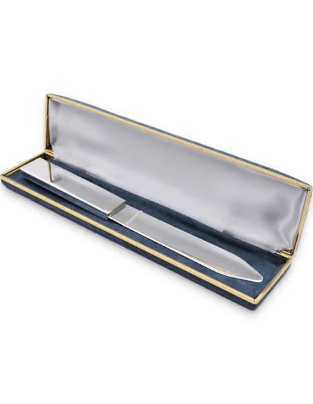 Anpassbarer Brieföffner Rechteckigem Griff aus 925er Sterlingsilber