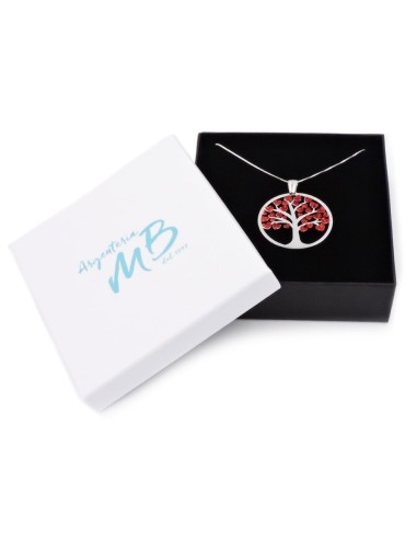 Collana Albero con Cuori in Argento 925...