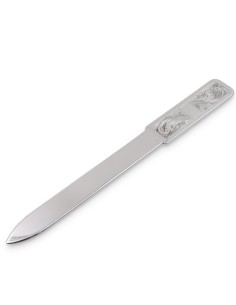 Tagliacarte in Argento 925 Decoro Floreale Personalizzabile