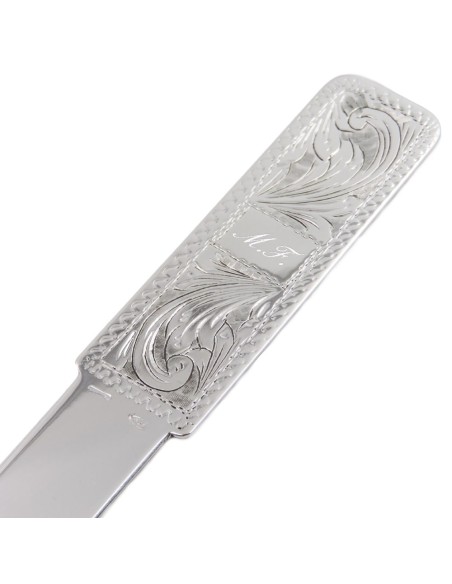 Brieföffner aus 925er Sterlingsilber Blumenmuster