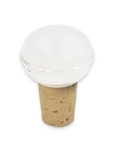 Wine Stopper 925 Sterling Silver and Cork