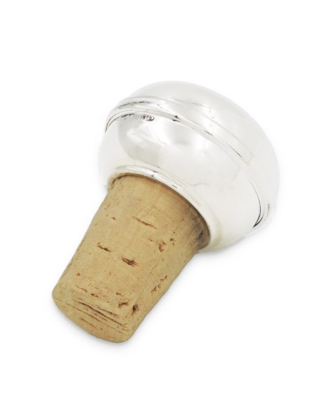 Wine Stopper 925 Sterling Silver and Cork