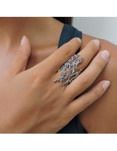 925 Sterling Silver Coral Ring  2