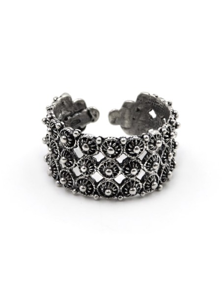 Burnished 925 Sterling Silver Handcrafted Band Ring 