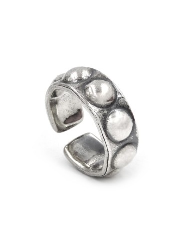 Anello Fascia con Borchie in Argento 925 