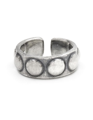 Anello Fascia con Borchie in Argento 925 