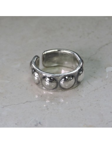 Anello Fascia con Borchie in Argento 925 