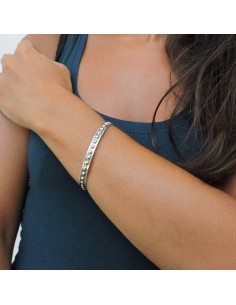 Bracciale Rigido con Borchie in Argento 925  2