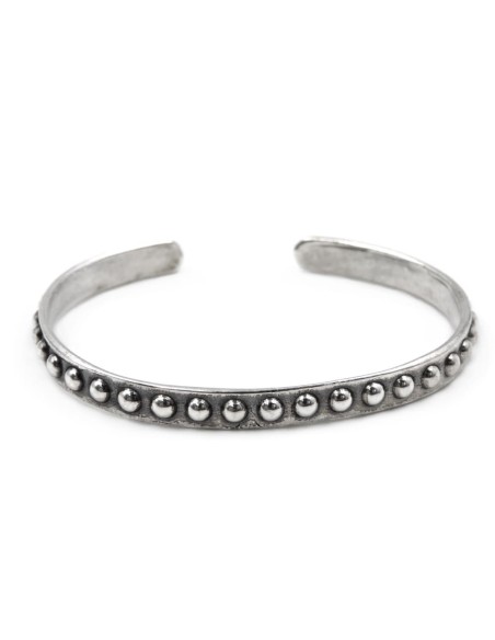 Bracciale Rigido con Borchie in Argento 925 