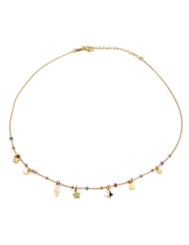 Lightning Necklace Gold Plated Sterling Silver 