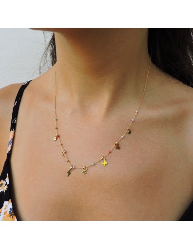 Lightning Necklace Gold Plated Sterling Silver 