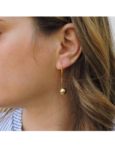 Kugelohrringe aus Vergoldetem Sterlingsilber 2