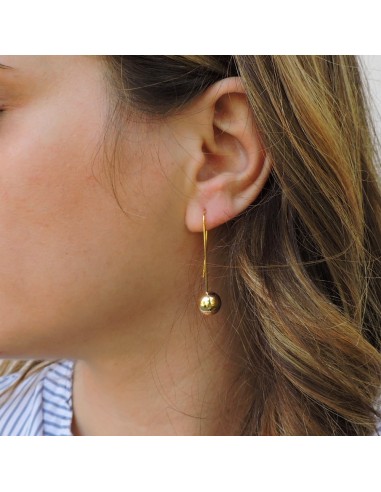 Gold Plated Sterling Silver Dropped Sphere Wire...