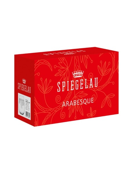 Bicchieri Tumbler in Cristallo Arabesque Set da 2