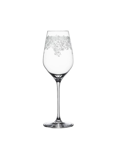 Bicchieri Vino Bianco in Cristallo Arabesque Set da 2