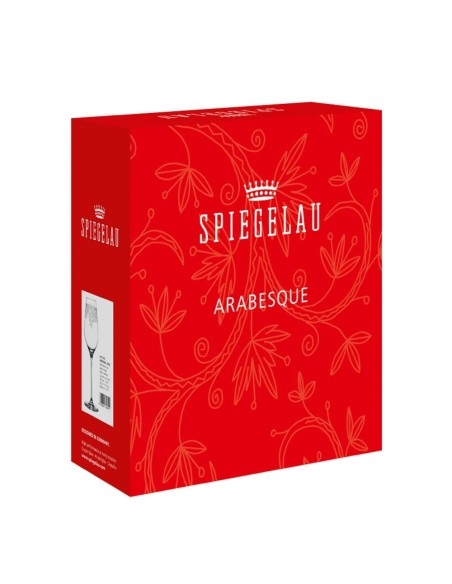 Bicchieri Vino Bianco in Cristallo Arabesque Set da 2