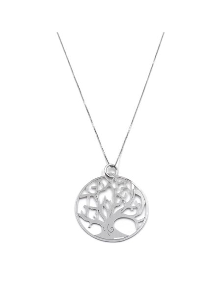 Sterling Silver Necklace with Tree of Life Medal